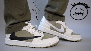 You DON'T Need to play golf to wear these - TRAVIS SCOTT JORDAN 1 LOW GOLF OLIVE Review & On Feet