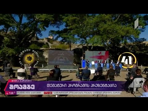 #არჩევნები2020 თემატური პროგრამის პრეზენტაცია