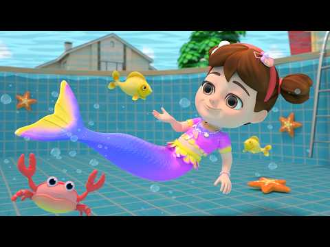 Little Mermaid’s Swimming Song | Funny Nursery Rhymes & Kids Songs