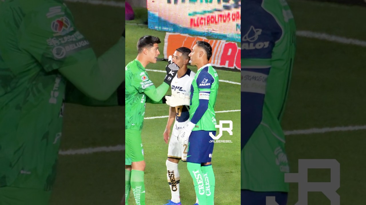Keylor Navas calmando al portero de Pachuca