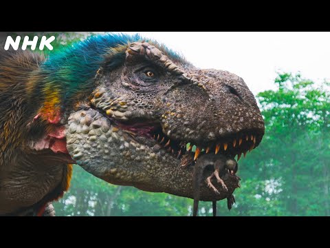 [恐竜CG]ティラノサウルスの子育て トロオドンが赤ちゃんを狙う！| 恐竜超世界 | NHKスペシャル | Japanese dinosaurs CG  | NHK