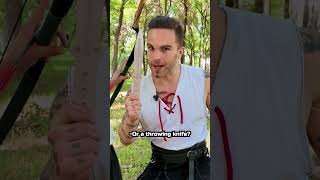 @blumineck Help us decide how a Knife stack up to a Bow! #bow #knife