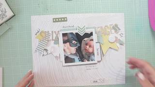 Felicity Jane Scrapbooking Process Video 8.5x11 Layout &quot;... Silly faces &amp; Favourite...&quot;
