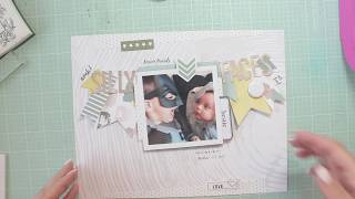 Felicity Jane Scrapbooking Process Video 8.5x11 Layout ... Silly faces & Favourite...