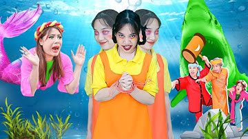 Squid Game Trò Chơi Con Mực Ở Dưới Thuỷ Cung | Truy Nã Búp Bê Xấu Xa | Biệt Đội Tấm Cám | Miu Miu TV