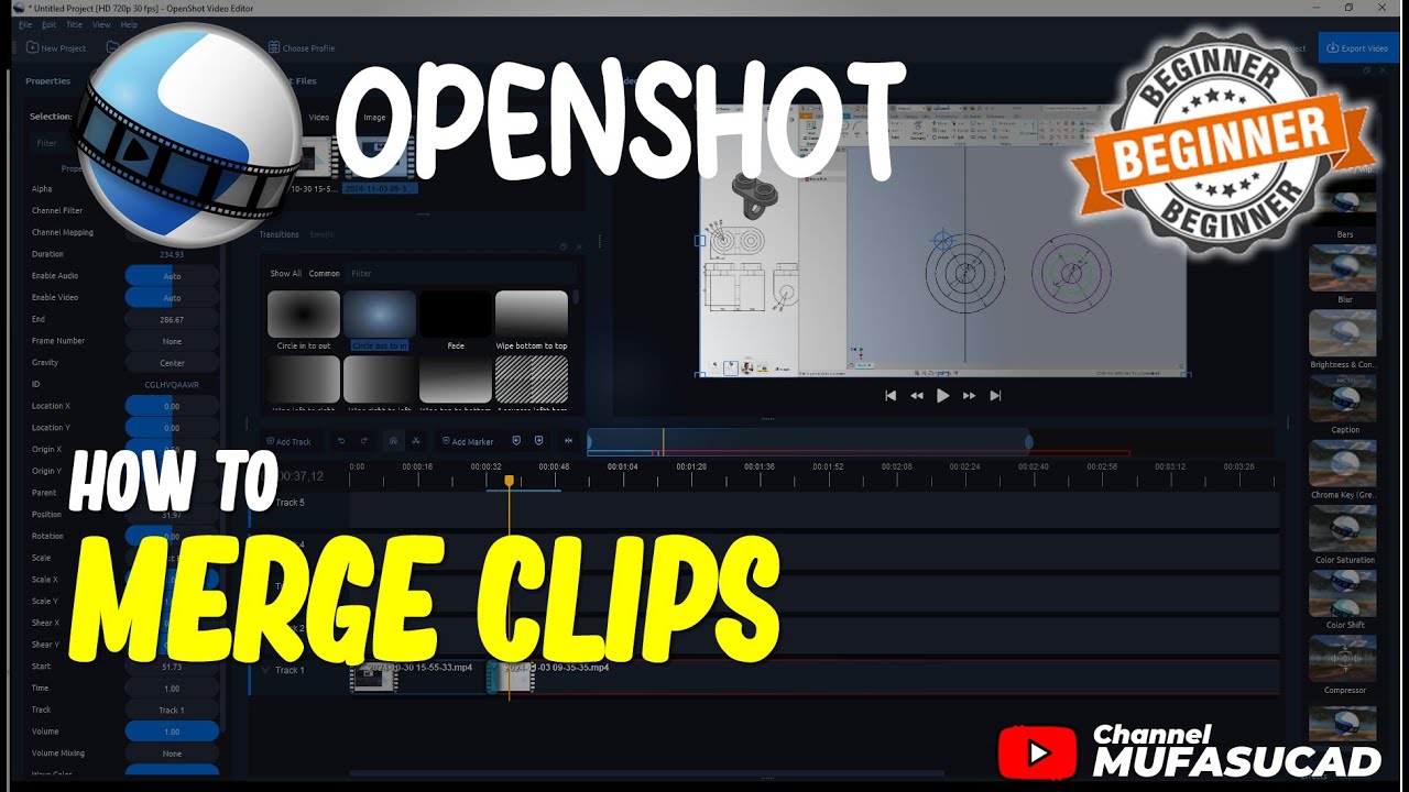 Openshot How To Merge Clips