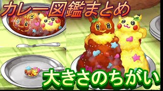 【ポケットモンスター ソード＆シールド】カレー図鑑コンプリート！大きさ比較と図鑑説明まとめ【ポケモン剣盾】