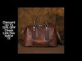 Highend Vintage A4 Coffee Black Brown Full Grain Genuine Leather Women Handbag Shoulder Messenger Ba