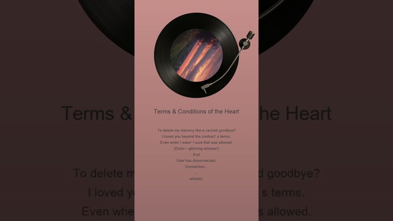 Terms & Conditions of the Heart – Upbeat Glitch-Pop Breakup Song (AI Love Contract)