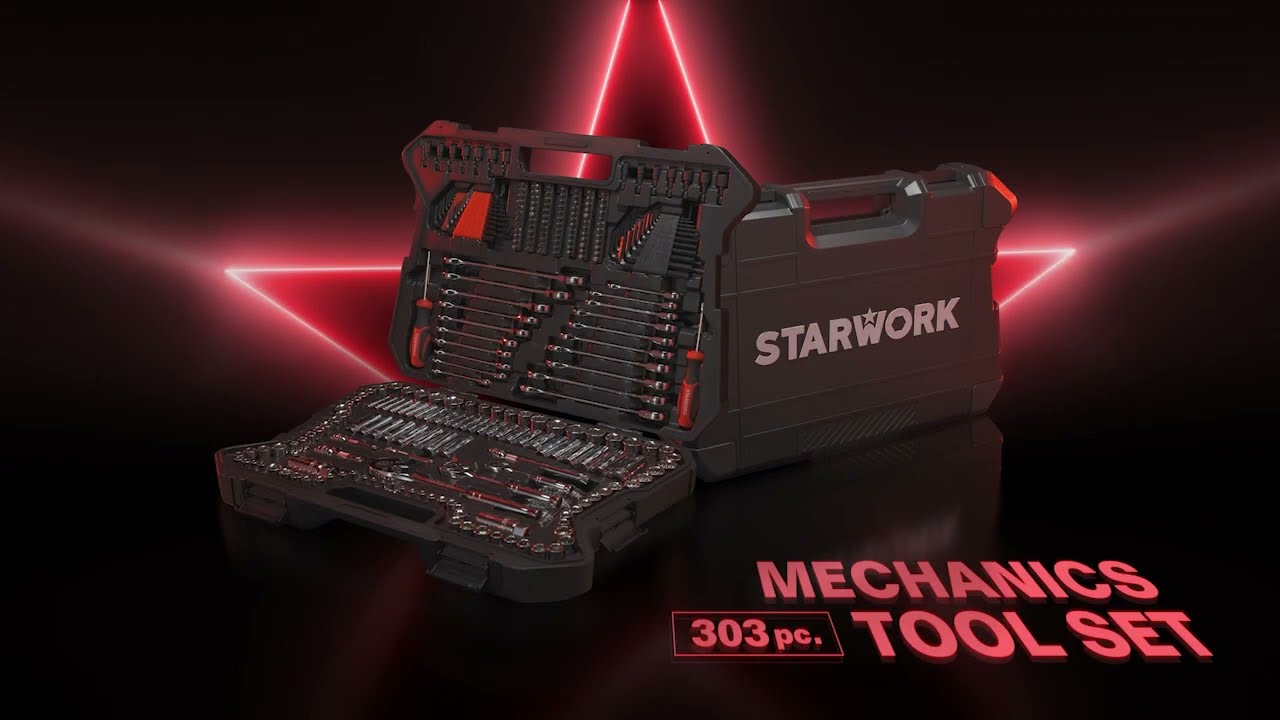 STARWORK TRUE MECHANIC™ 303-Piece Mechanics Tool Set