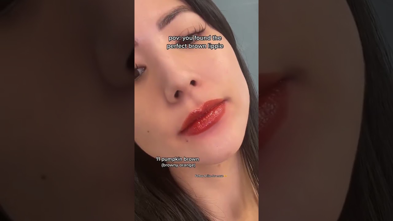 I don't usually wear brown lipstick, but this one is...