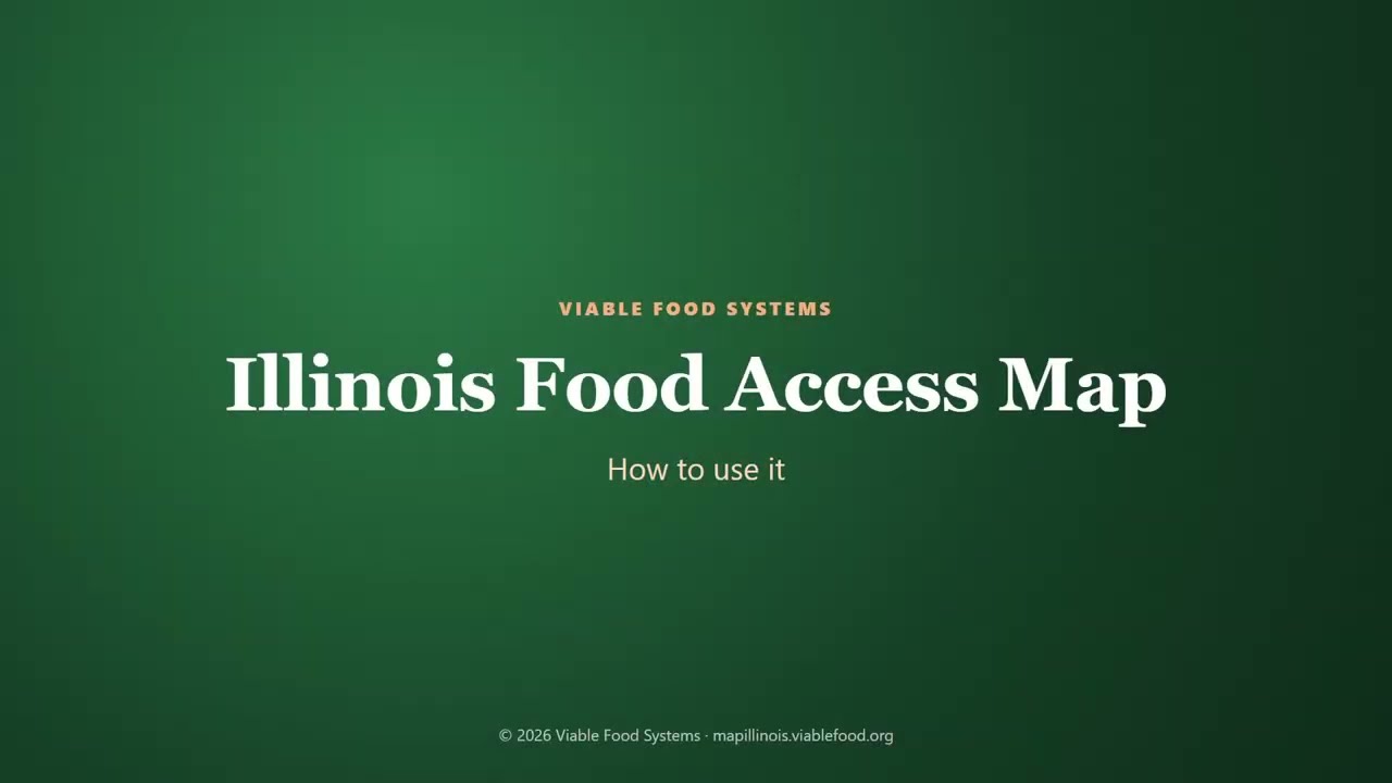 How to use the Illinois Food Access Explorer, video thumbnail