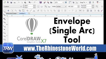 CorelDraw Envelope Single Arc Tool Basics The Rhinestone World TRWCD28