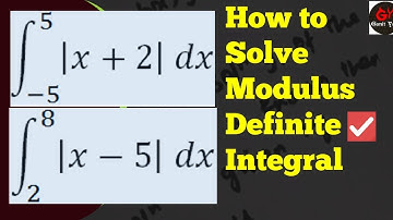 Definite Integral of Modulus Function | Definite Integral of Absolute Value Function