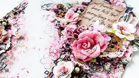 Mixed media panel tutorial with Ola Khomenok