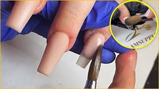 Cách đắp bột và Dũa shape chuẩn nhanh gọn || Katie Nguyen Nails