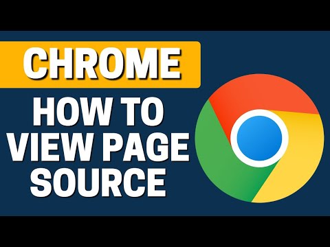 How To Views Page Source In Google Chrome