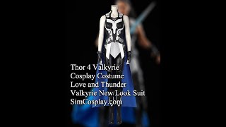 Thor 4 Valkyrie Cosplay Costume Love and Thunder Valkyrie New Look Suit