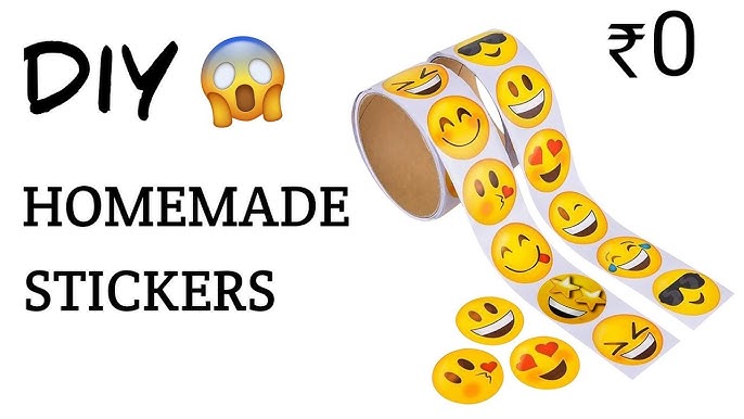 DIY Homemade stickers 😍 : tutorial #shorts 