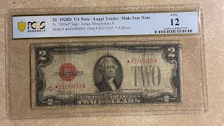 1928 $2 star Legal Tender