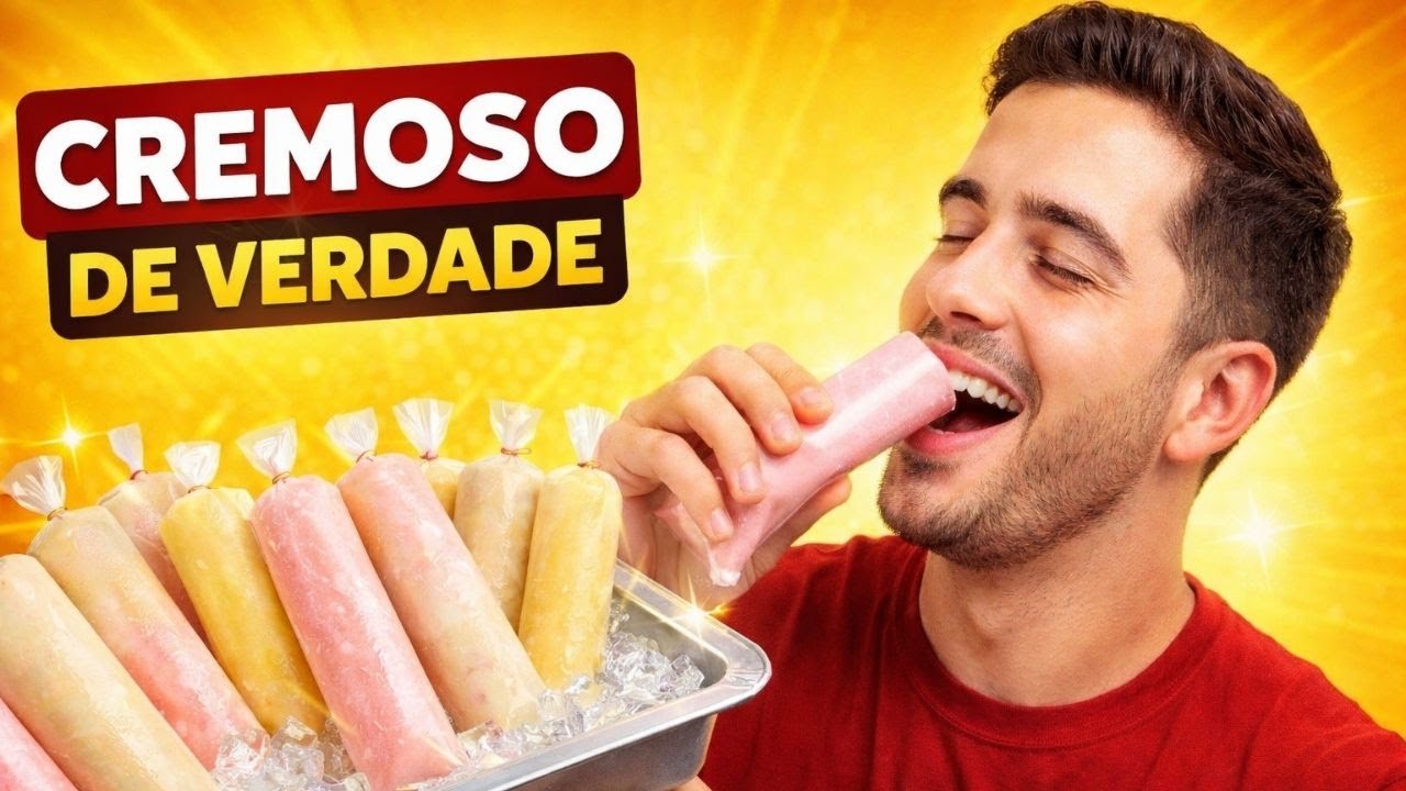 GELADINHO SACOLÉ CREMOSO COM MAIZENA: O SEGREDO DO CHUP CHUP 2026