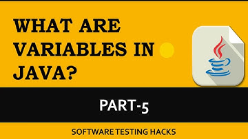 What are Variables in Java ? Part-5 | Java Tutorial