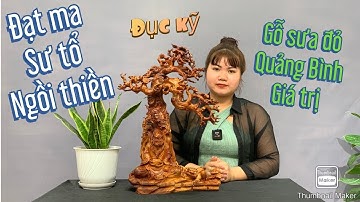 Giới thiệu tác phẩm Đạt ma sư tổ ngồi thiền #tuong_go_nguyen_hong #woodworking #woodcarving