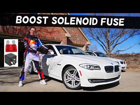 BMW F10 F11 BOOST PRESSURE REGULATOR SOLENOID FUSE LOCATION BMW 528i 535i 520i 530i 550i 518d 520d 5