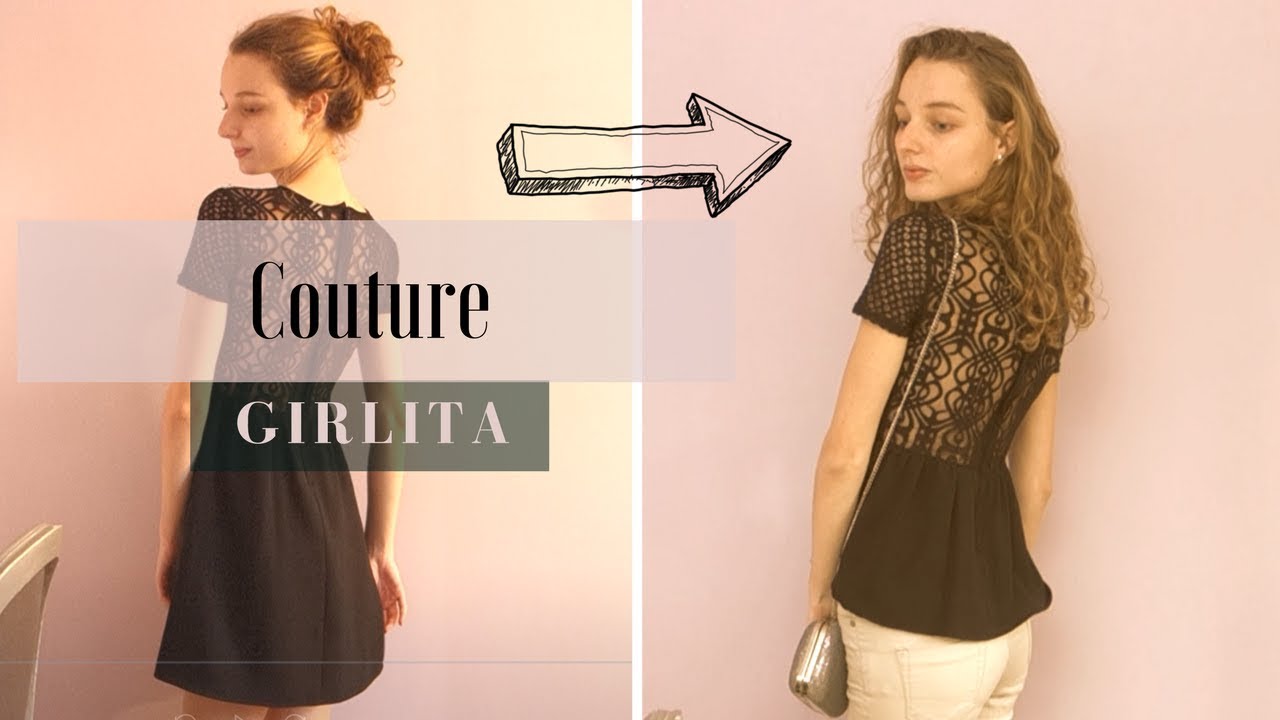 Modifier Col De Robe COUTURE // Transformation d'une robe - YouTube