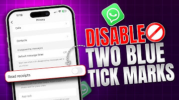 How to Disable Two Blue Tick Marks in WhatsApp Read Messages on iPhone