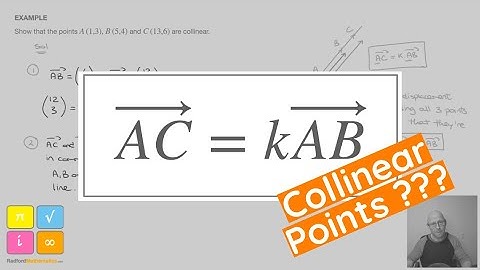 Using Parallel Vectors to Show that 3 Points Lie on the Same Line - Collinear Points #igcsemath