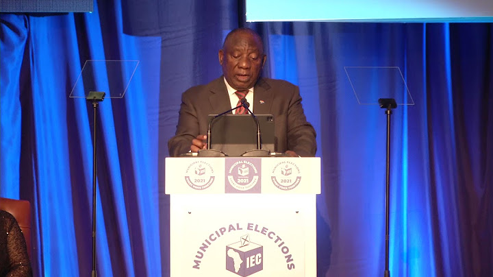 President Ramaphosa addresses the IEC announcing of final results of the 2021 Municipal Elections