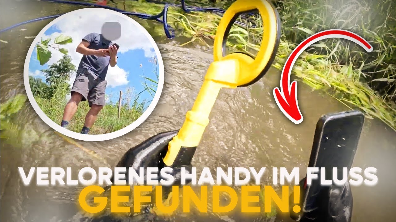 Auftragssuche: Wir fanden ein verlorenes Handy im Fluss - und es funktioniert noch! | #Schatzsuche