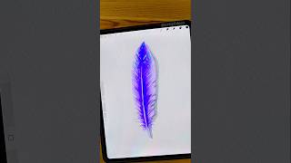 Mystical Feathers 🪶 #procreate #shorts #art #watercolor