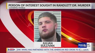 UPDATE: Mobile police searching for person of interest in Randlett Drive murder