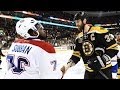 Canadiens and Bruins handshake
