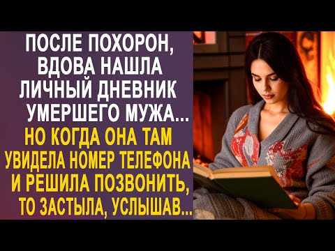 видео: Вдова нашла личный дневник мужа. Но когда она там увидела номер телефона и решила позвонить...