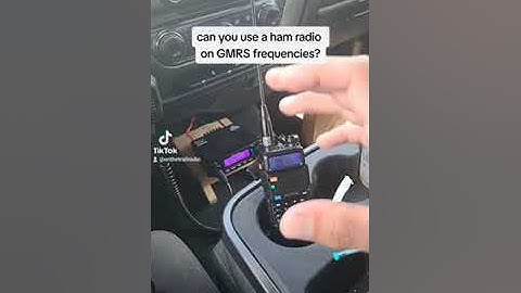 Can you use a ham radio on GMRS frequencies?