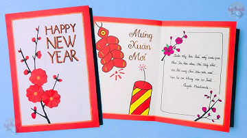Cách làm thiệp chúc mừng năm mới | Làm thiệp chúc mừng năm mới | Cách làm thiệp tết
