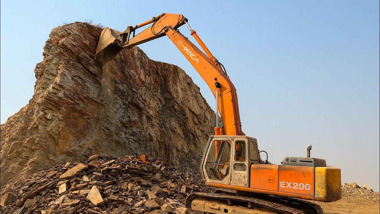EXCAVATOR OPERATOR VIEW: Humming and Drilling in Action!” 