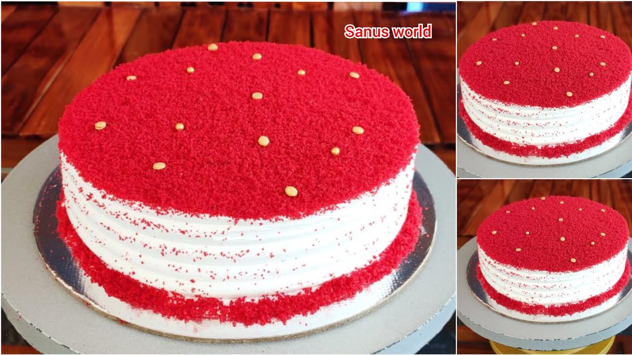 1 kg റെഡ് വെൽവെറ്റ് കേക്ക് റെസിപ്പി|1 kg red velvet 🎂 recipe Malayalam|sanus world|