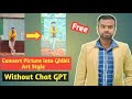 Covert Picture into Ghibli art Style |Without Chat GPT| |FREE| 😎😎😎 #instagram #ghibli #tech #trick