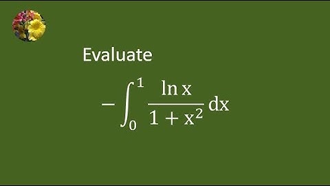 Definite Integral Representing Catalan