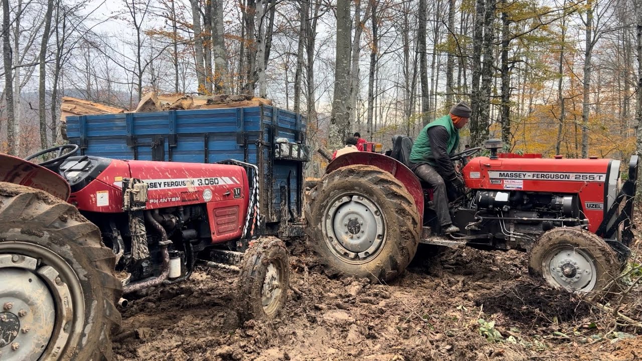 Zor Anlar!Traktör macerası.Bir çok marka traktörlerin çıkamadığı aksiyon dolu anlarSANAYİ ODUN ALIMI