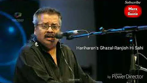 Ghazal Ranjish hi sahi