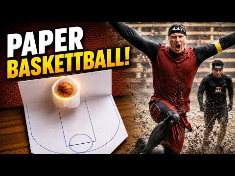 DIY Mini Basketball Game From One Sheet of Paper