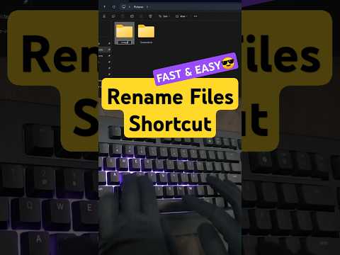 Rename file shortcut