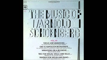 G. Gould & I. Baker - Phantasy for Violin and Piano, Op 47 (A. Schoenberg)