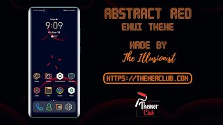 [Original Theme] Abstract Red EMUI 10 / MagicUI 3 Theme | Themer Club screenshot 1