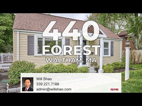 440 Forest Street, Waltham, MA home video tour
